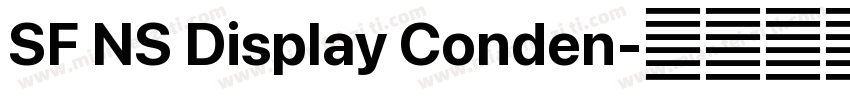 SF NS Display Conden字体转换